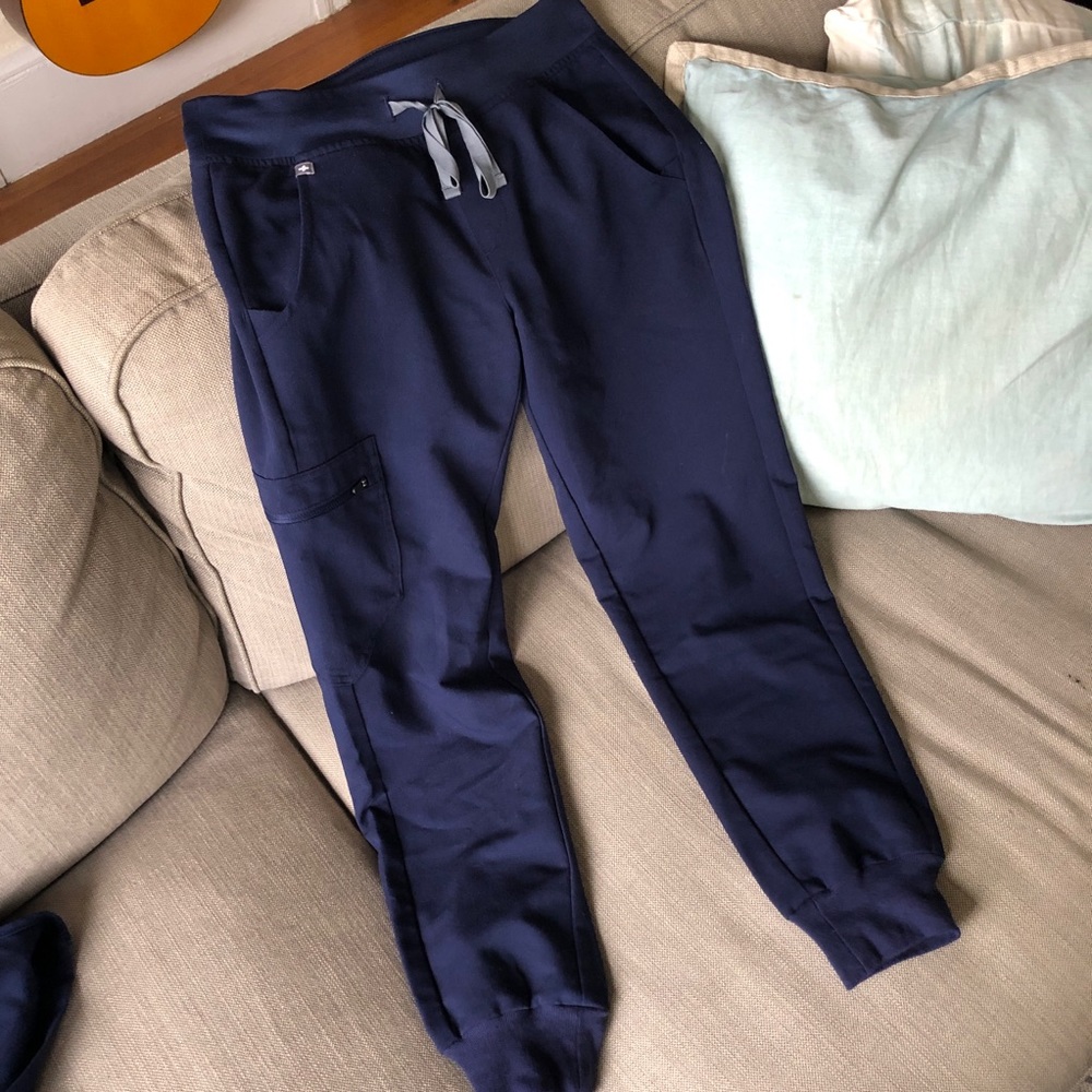 FIGS Zamora Joggers scrub pants XSP Navy